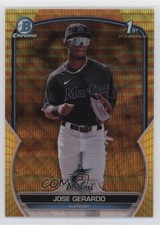 2023 Bowman Chrome Yellow & Orange Vapor Refractor 13/75 Jose Gerardo 7dw