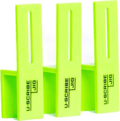 U-Scribe Jig 18mm (11/16'') Set of 3 Woodworking & Carpentry Jigs - The perfect t