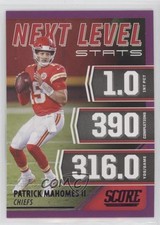 2021 Score Next Level Stats Purple Patrick Mahomes II #NL2 0w6l
