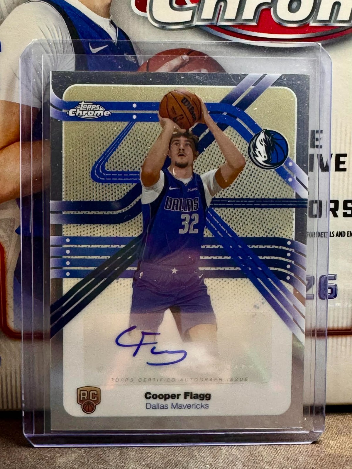 2025-26 Topps Chrome Cooper Flagg RC Next Stop Signatures Auto #NS-CF Mavericks