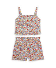 Polo Ralph Lauren NWT 2-Piece Riviera Print Top Short Set Size 7