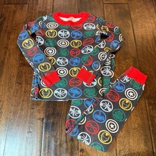 Hanna Andersson Disney Marvel Avengers Icons Kids Long John Pajama Set size 6-7