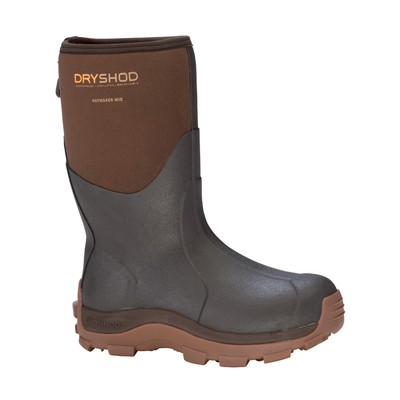 DRYSHOD Men's Haymaker Mid Brown/Peanut Hard-Working Farm Boot (HAY-MM-BR)