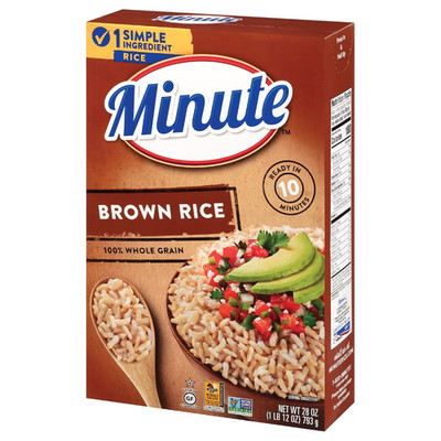 Brown Rice, Instant Brown Rice for Quick Meals, 28-Ounce Box