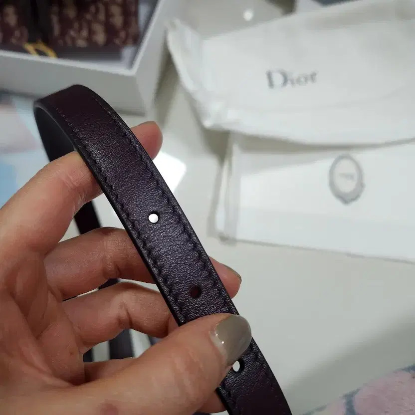 Dior Belt Bag, Authentic Burgundy, Minor Wear thumbnail 2