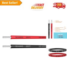 18 Gauge Silicone Wire - 20ft in Black and Red for Durable Connections