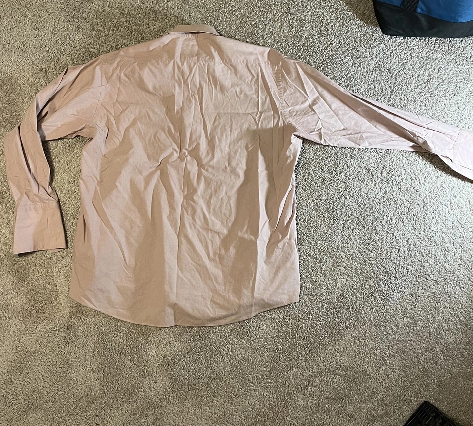 Camisa de vestir Stacy Adams para hombre 18,5 36/37 rosa manga larga abotonada Foto 4 de 4