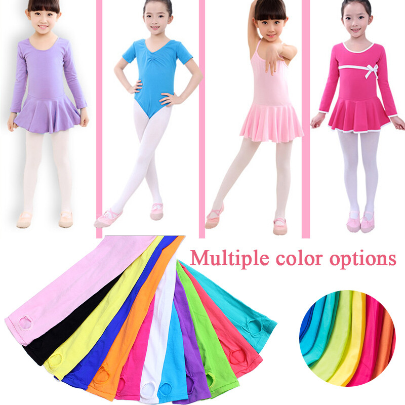 Medias blancas de baile de ballet para niñas niños y niños pantimedias calcetines largos.