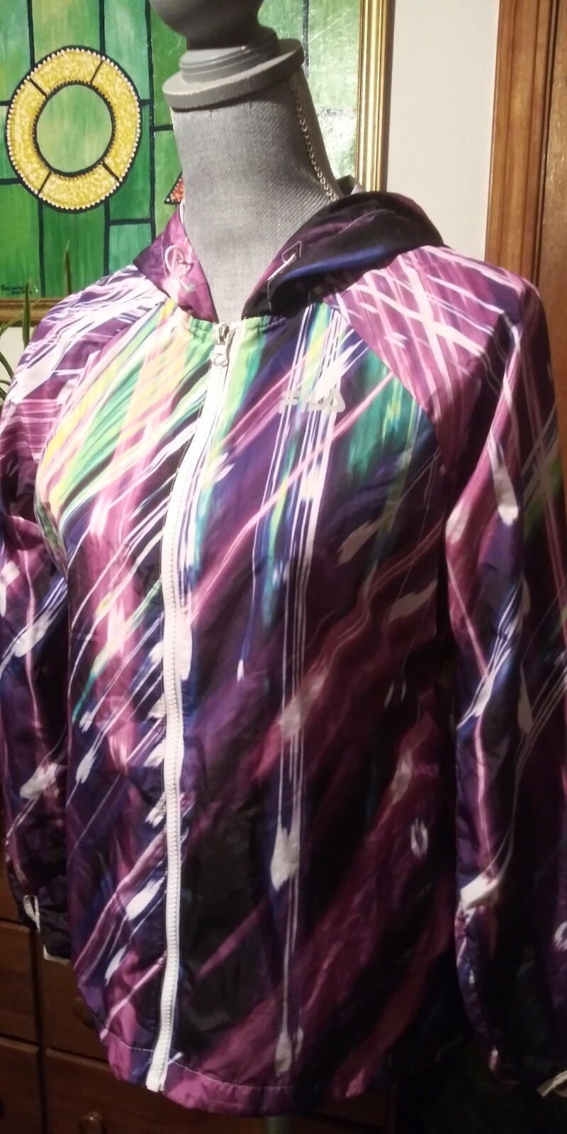 Felpa a vento donna leggera con zip davanti Fila Sport taglia XS #219