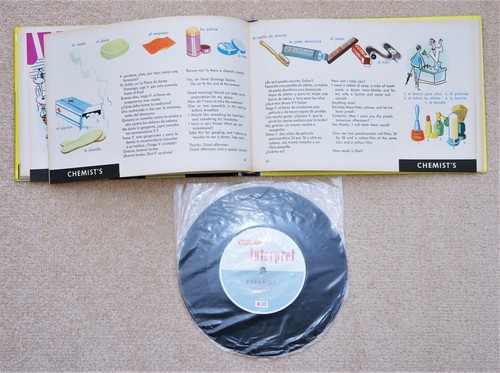 VINTAGE VISAPHONE INTERPRETE ESPANOL SPANISH LANGUAGE COURSE BOOK RECORDS.. 1960 - Picture 8 of 11