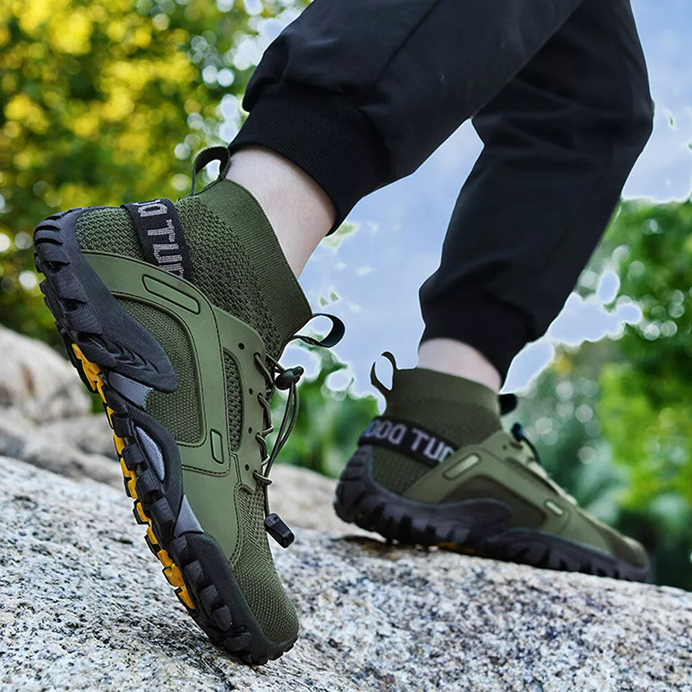 Green hiking best sale shoes