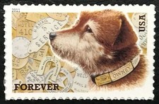 2011 Scott #4547 - Forever - OWNEY THE POSTAL DOG - Single Stamp - Mint NH