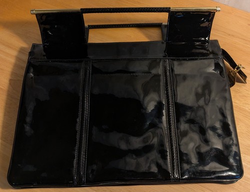 Vintage Black Patten Leather Purse by Bags By Supreme - Picture 9 of 16