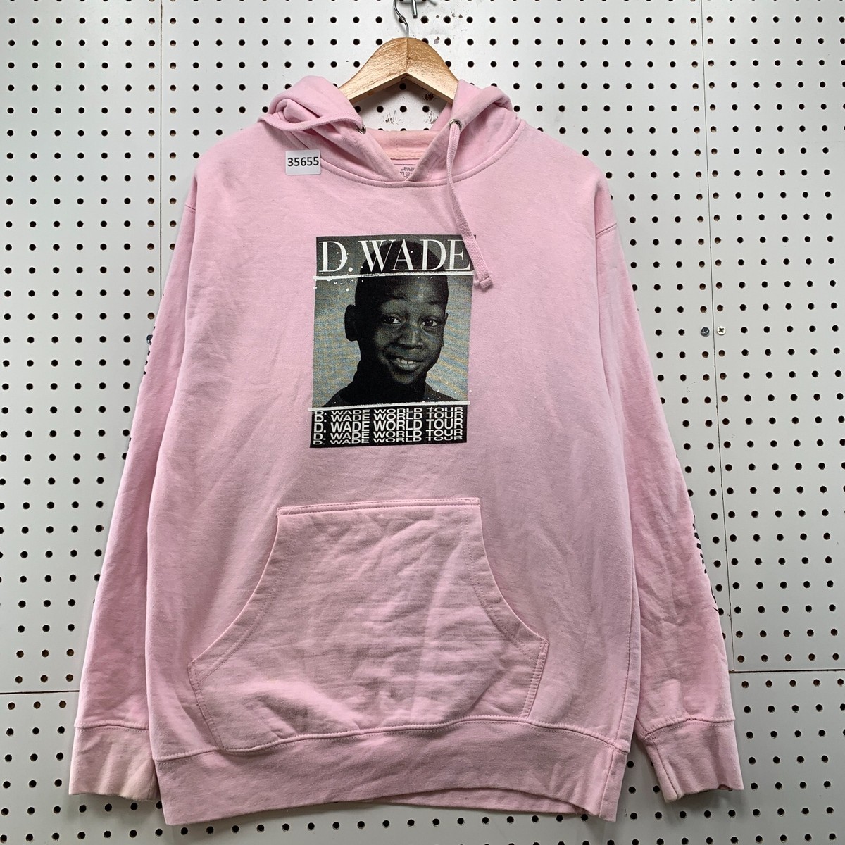 D Wade Word Tour Hoodie Adult Medium Pink Hooded Pullocer 21X27 | eBay