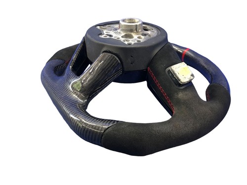 2019 AUDI RS3 FRONT DRIVER AFTERMARKET STEERING WHEEL CARBON FIBER BLACK *WEAR* - Picture 15 of 18