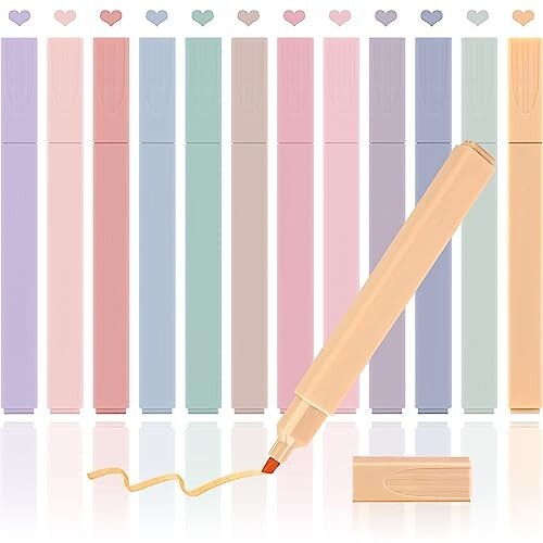 Highlighters Pastel Assorted Colors Bible Highlighter Pen Pastel Highlighter Set-image