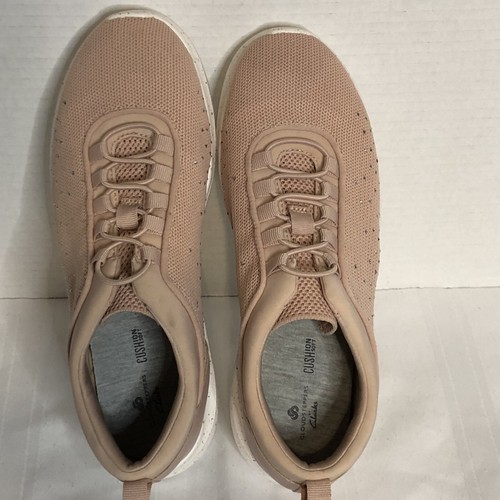 Clarks Cloudsteppers Embellished Bungee Sneakers Light Pink 7.5 W -Sparkly Comfy - Picture 4 of 9