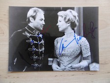 Christiane Hörbiger & Brandauer autographs signed 13x18 press picture B/W "Olympia"