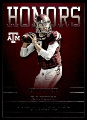2015 Panini Collegiate Honors #JM-AGM Johnny Manziel - Texas A&M Aggies
