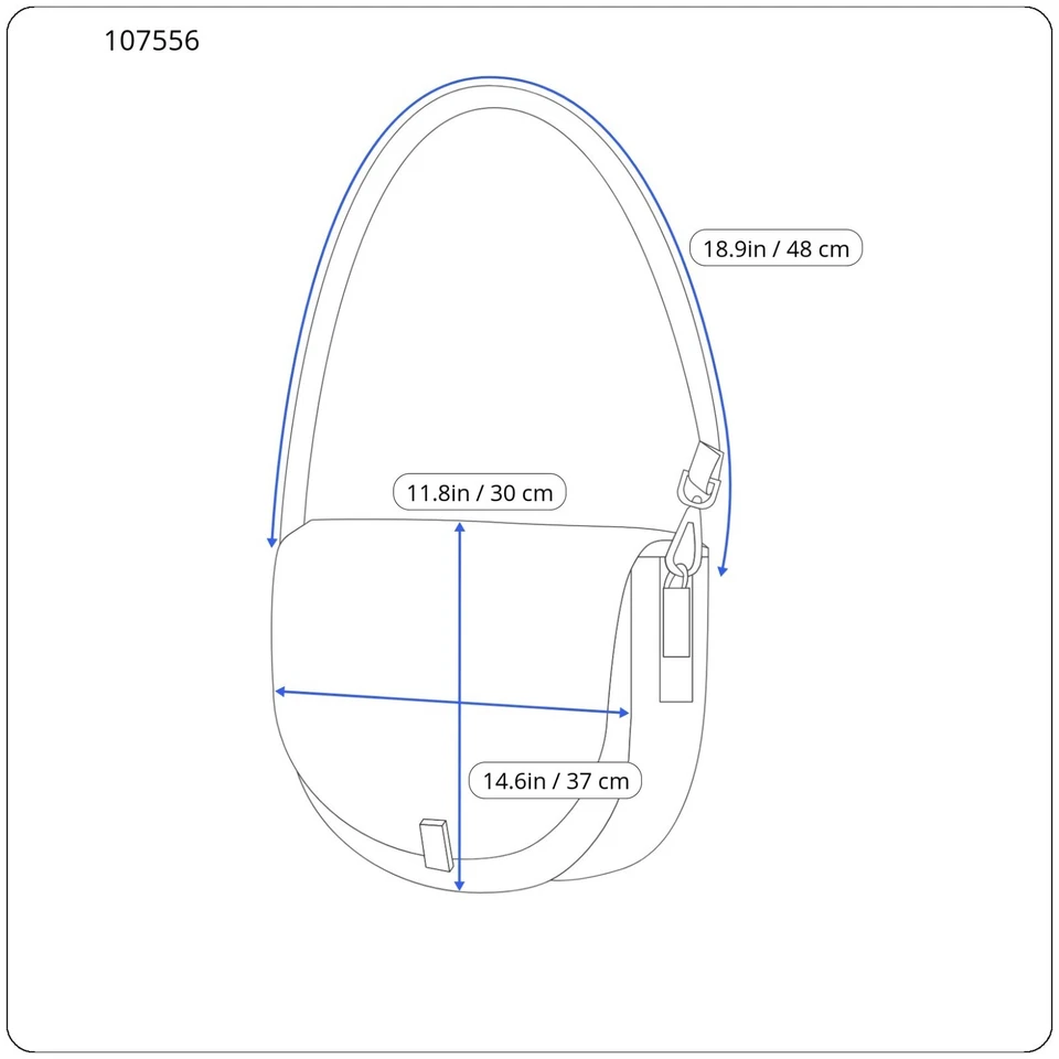 Bolso Cromia Frida Mujer Talla Única Cuero Genuino Semi Círculo Blanco Foto 3 de 4