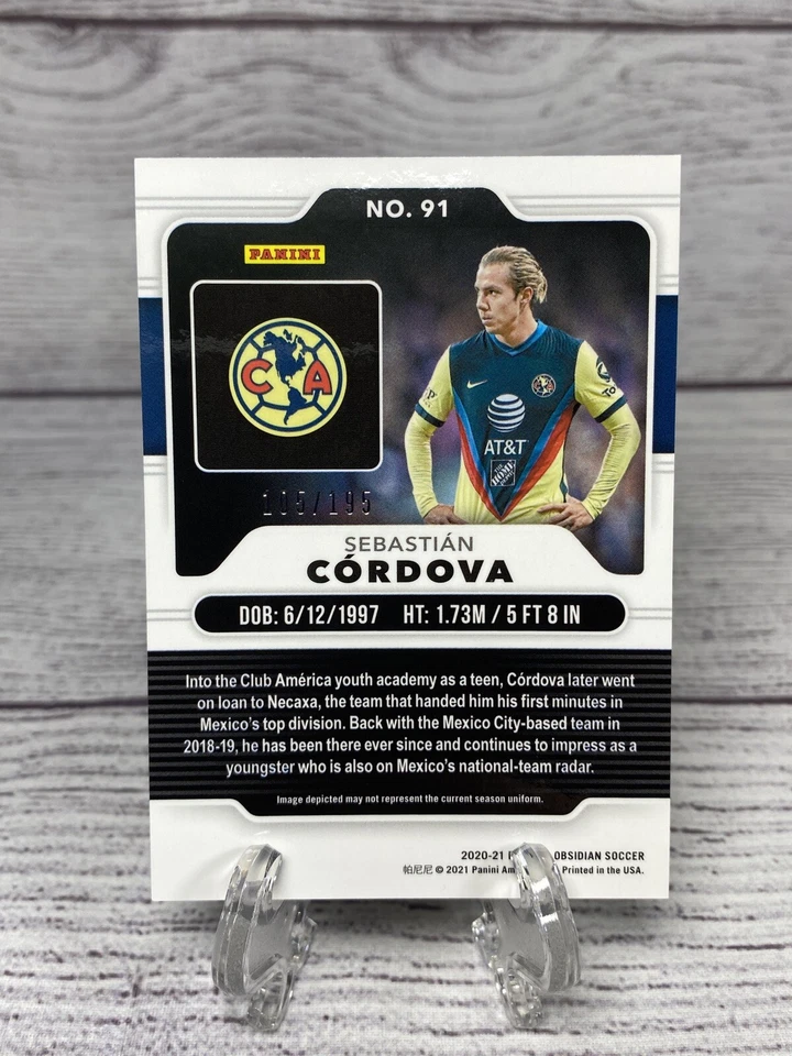 2020-21 Panini Obsidian Sebastian Cordova Rookie Card #'d 105/195 - Image 2 of 4