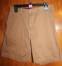 CHAPS Men's Size 36 SHORTS (brown100% cotton; 9.5" inseam) EUC