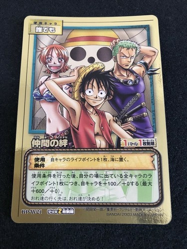 One Piece Card Game Bp W01 Gold Etching Luffy Zoro Nami Bandai Anime Cartes Ebay