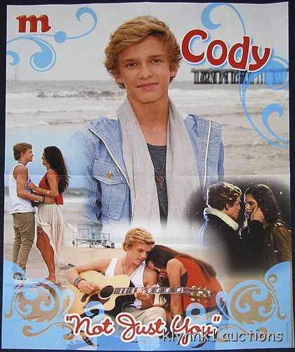 Cody Simpson 2 POSTERS Centerfolds Lot 2605A Justin Bieber on the back - Picture 2 of 4