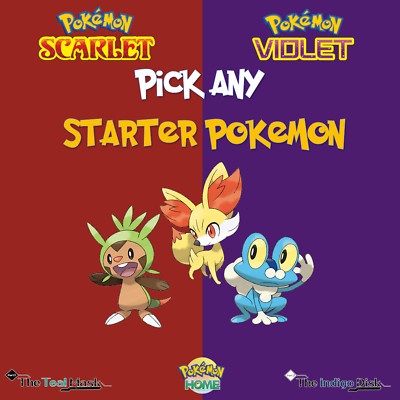  Gen 6 Starters  Shiny, Non-Shiny   Custom   6 IV  Pokemon Scarlet and Violet