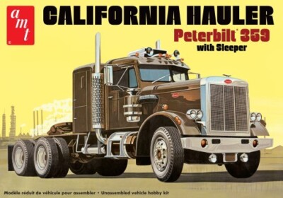 AMT 1327 25th scale Peterbilt 359 California Hauler with Sleeper