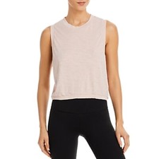 Free People NWT Love Tank Muscle Tank Ribbed Dropped Armholes Mink Haze XS New