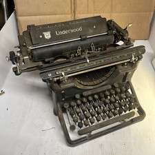 antique underwood typewriter. 1930s. Mechanical. Untested. Selling For Parts thumbnail
