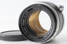  Near MINT Canon 50mm F1.8 Black MF Lens for L39 LTM Leica Screw Mount JAPAN