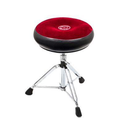 Roc N Soc Schlagzeughocker Thron mit Custom Base ROUND TOP rot
