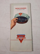 Carte routière vintage CONOCO Wisconsin 