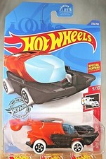 2020 Hot Wheels #230 HW Rescue 9/10 SKY BOAT Orange w/White Wheels Black 5 Spoke