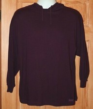 VINTAGE HOODIE T-SHIRT KEDS SPORT Made in USA PURPLE Sz SMALL S Long Sleeve