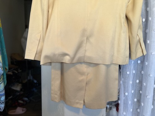 Vintage Louis Feraud Jacket Blazer Skirt Outfit Set/ Suit Shoulder Pads Sz. 14 - Picture 5 of 17