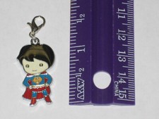 Superman Charm with Lobster Clasp Attached