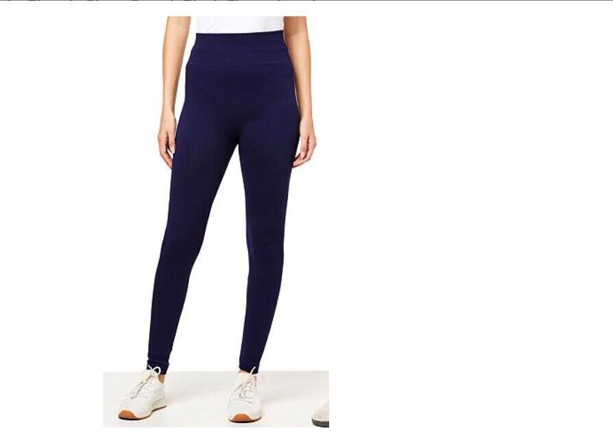 Retreat by Rhonda Shear Plush Fleece Legging (NAVY, LARGE) 811775