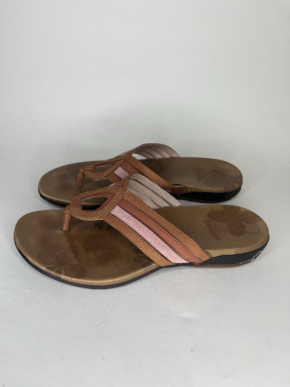 Merrell sandali infradito donna taglia 37 US 6 pelle cinturino comodi da passeggio