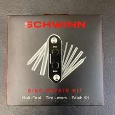 Schwinn Bike Repair Tool Kit W/ Multi-Tool, Tire Levers & Patch Kit