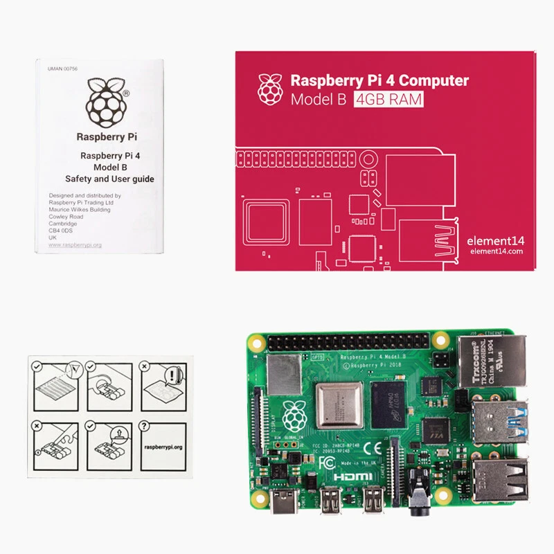 Raspberry Pi 4 2GB 4GB 8GB Kit 3.5in Touchscreen Case Power Supply HDMI Heatsink - Image 2 of 4