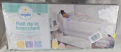 Regalo Swing Down Safety Bed Rail Guard Hide Away for Kids Baby 43 x 20 inches
