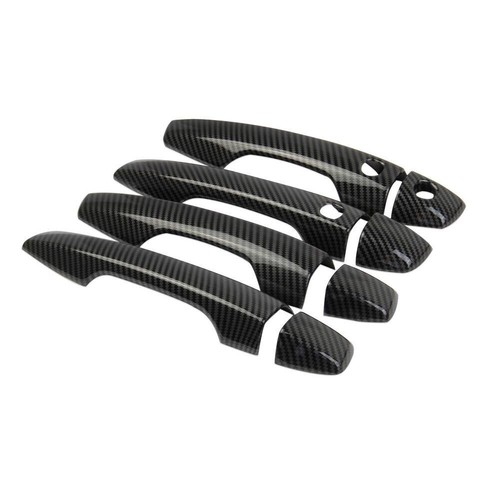 Cubierta de manija lateral de fibra de carbono 8 piezas para Mitsubishi Outlander 2022 - Imagen 2 de 6