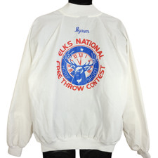 Vintage Elks National Hoop Shoot Bomber Jacket Mens Size XL 80s Made In USA