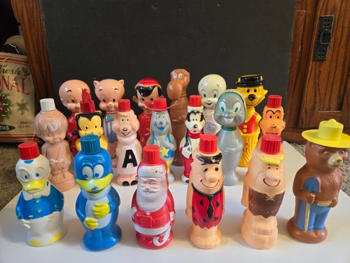 19 Purex/Colgate Soaky Bubble Bath Bottles Vintage 1960's Porky/Mighty Mouse - Picture 6 of 10
