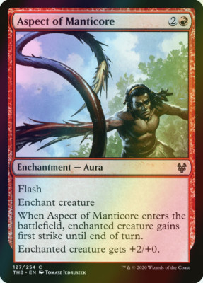 MTG Aspect of Manticore Foil ** Theros Beyond Death ** English (NM)
