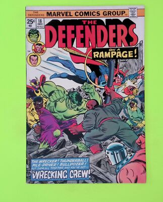 Defenders #18 Vol. 1 1974 Marvel Comics MID GRADE Comic Book L22-220