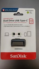 SanDisk SDDDC2-128G-G46 128GB USB Type C Ultra Dual Flash Drive - Gray